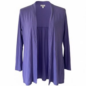 J. Jill Love Linen Open Front Lightweight Cardigan